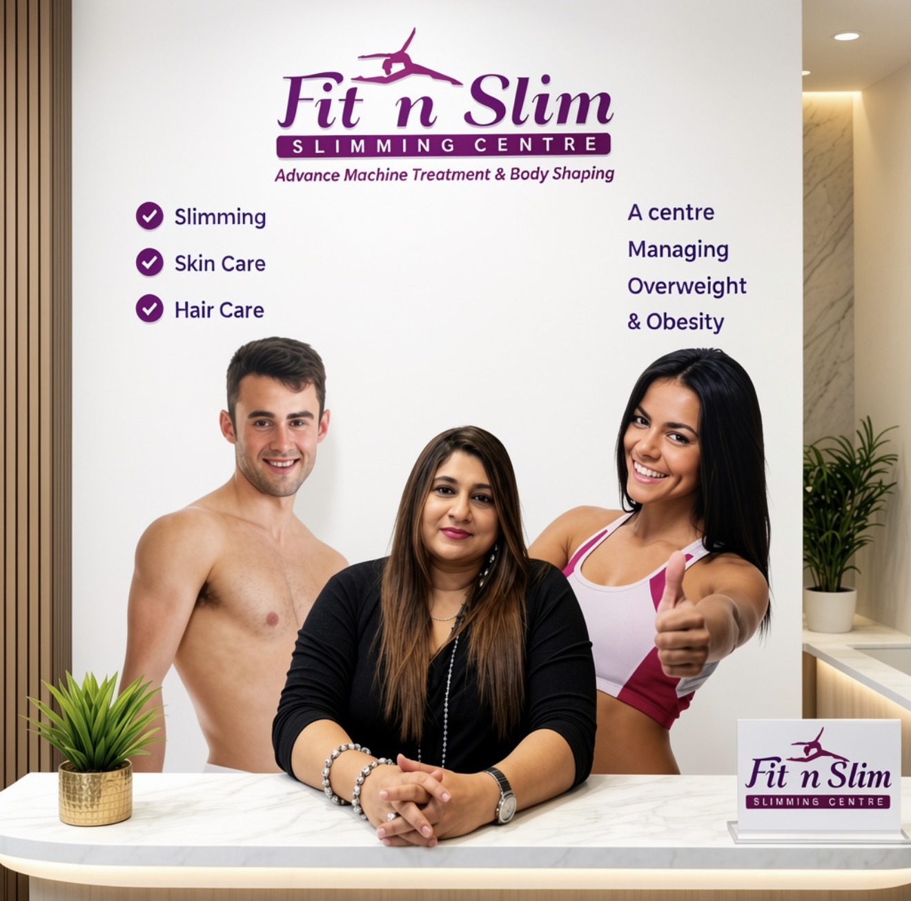 Bhavna Patel at Fit N Slim Slimming Centre reception
